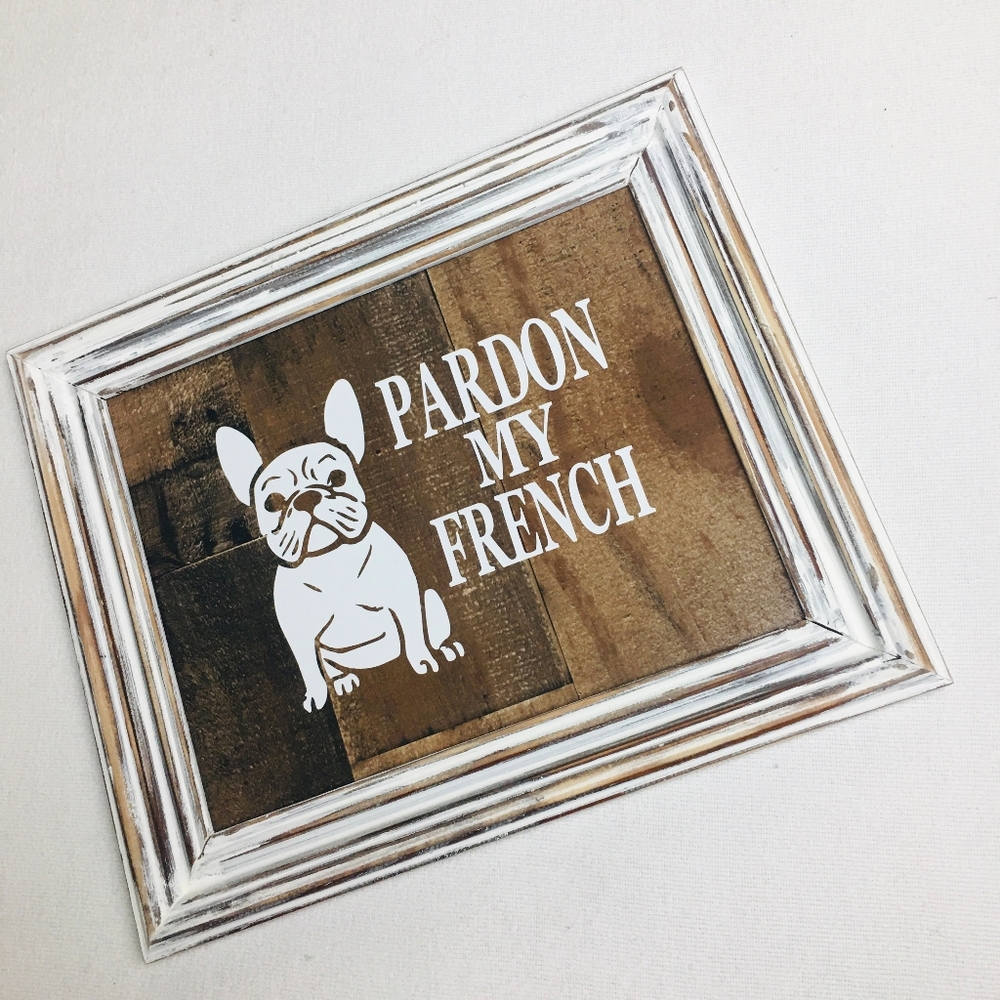 HANDMADE Frenchie Bulldog Home Wall Art